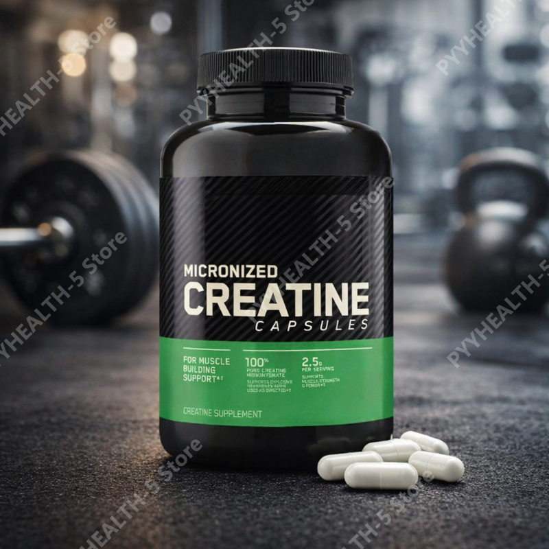 Pre Workout Supplement - Creatine Monohydrate Supplement 60 Capsules Muscle