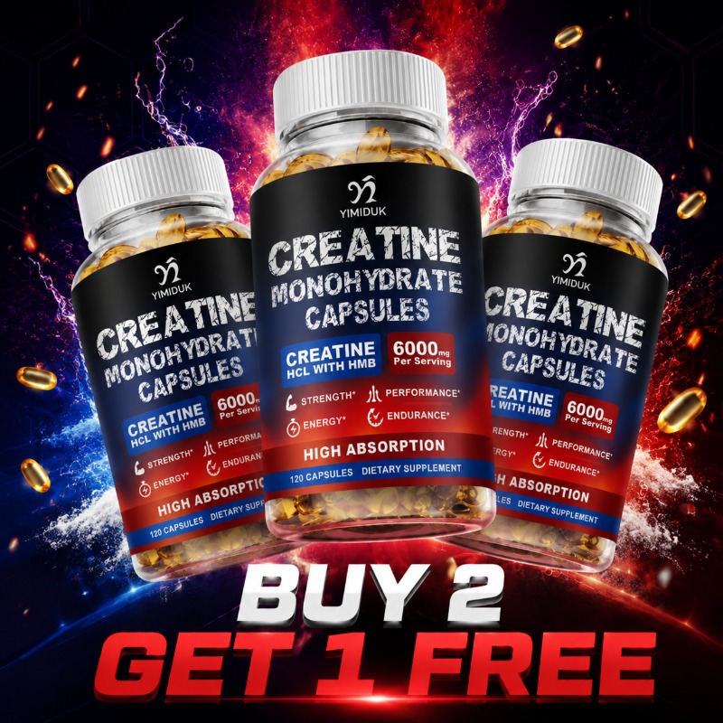 Creatine Hcl Capsule - Daily Workout Creatine Monohydrate Capsules, with