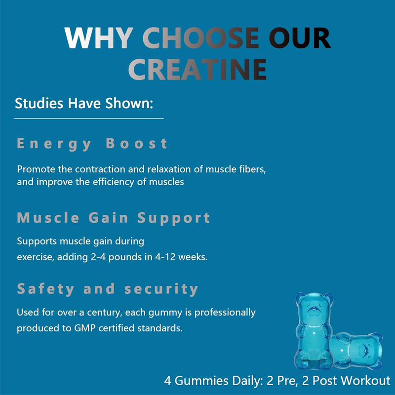 Creatine Gummy Monohydrate, En - Pre Workout Supplement のレビューと価格