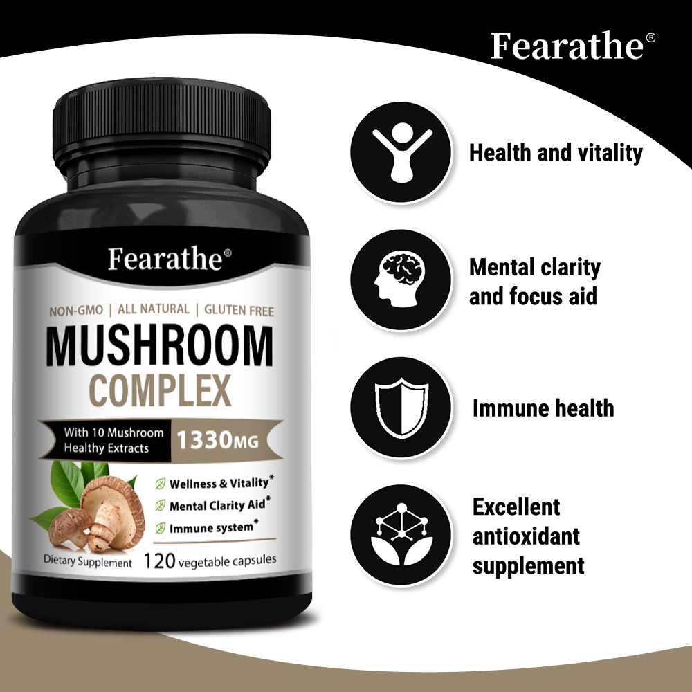 Mushroom Complex Capsules, Lio - Lion Mane Mushroom のレビューと価格