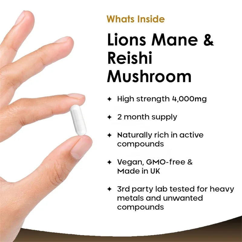 Lions Mane & Reishi Mushroom 4 - Lion Mane Mushroom のレビューと価格
