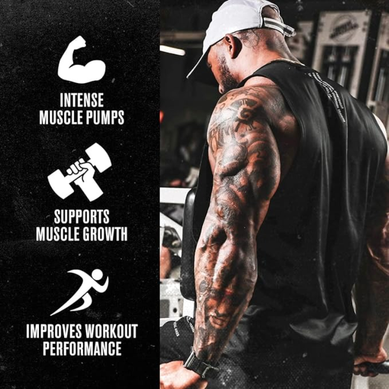 Nitric Oxide Booster Pre-Worko - Pre Workout Supplement のレビューと価格