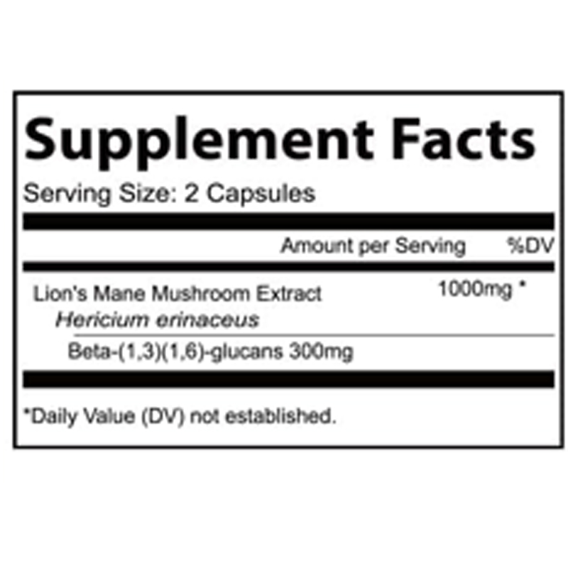 Lion Mane Mushroom Extract Cap - Lion Mane Mushroom のレビューと価格