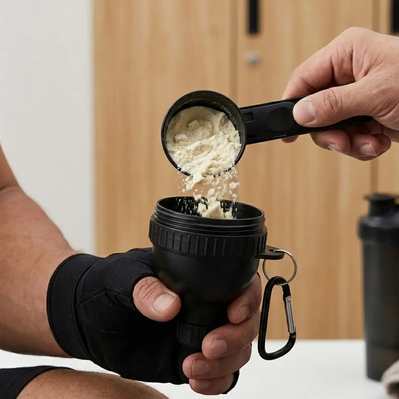 BPA Free Portable Mini Powder  - Pre Workout Supplement のレビューと価格