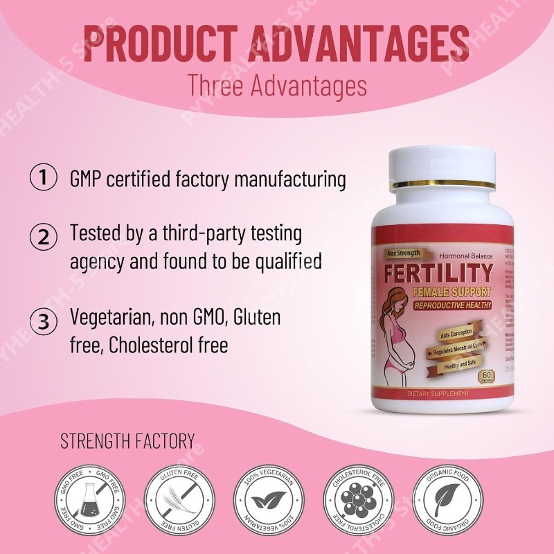 Fertility Tablets for Women, F - Pre Workout Supplement のレビューと価格