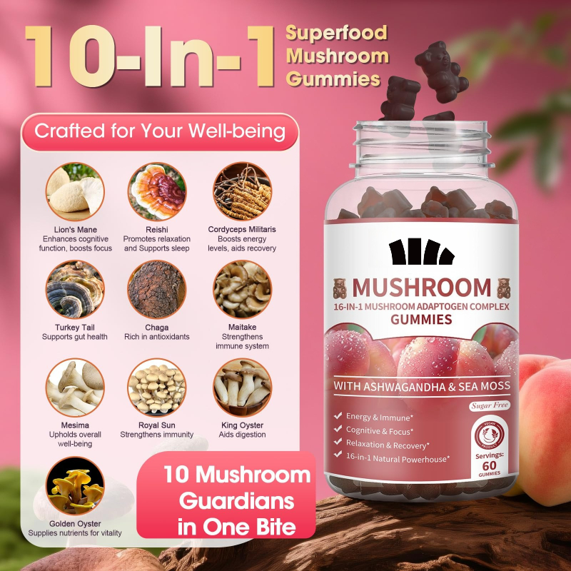 Mushroom Gummies 2500mg Contai - Lion Mane Mushroom のレビューと価格