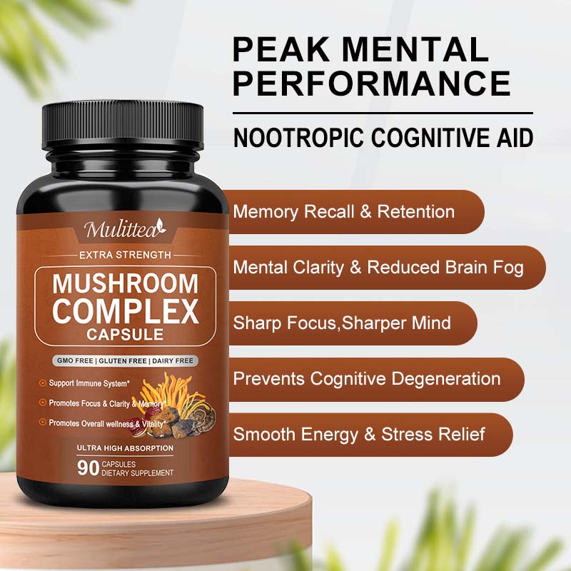 Mulittea 10x Mushroom Complex  - Lion Mane Mushroom のレビューと価格
