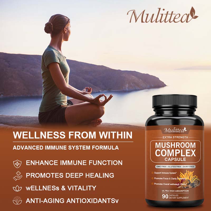 Mulittea 10x Mushroom Complex  - Lion Mane Mushroom のレビューと価格