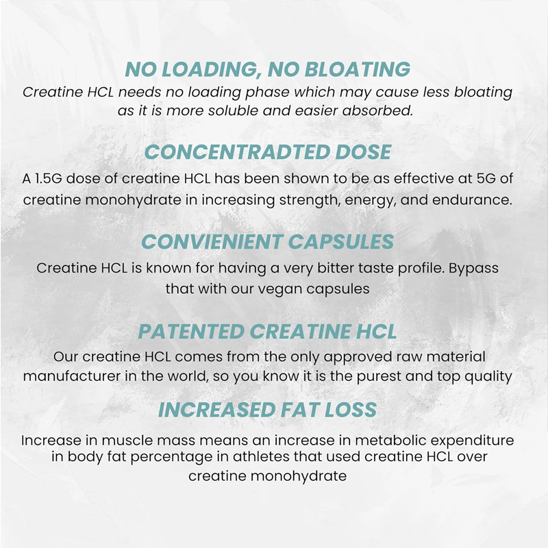 Creatine HCL Capsules 50 Serv/ - Creatine Hcl Capsule のレビューと価格